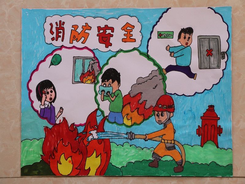 马关校园安全作品征集优秀作文绘画作品